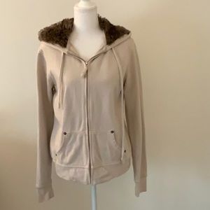 True Religion Hoodie with Faux Fur Trim